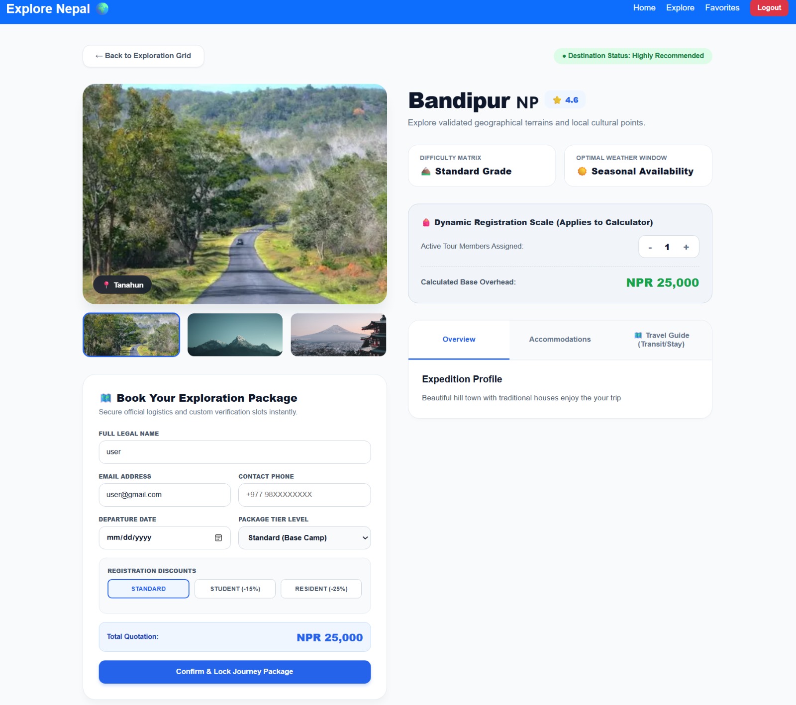 Explore Beautiful Nepal Project